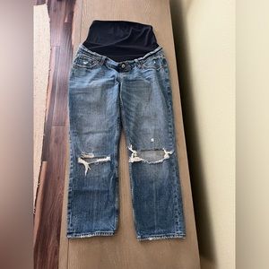 Abercrombie & Fitch ankle straight maternity jeans size 4s